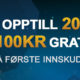 videoslots 100kr gratis